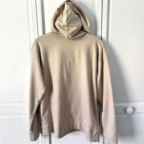 Michael Kors Long Sleeve Tie Lace Up Hooded Top Gold Oatmeal Color Size Large - Picture 3 of 7